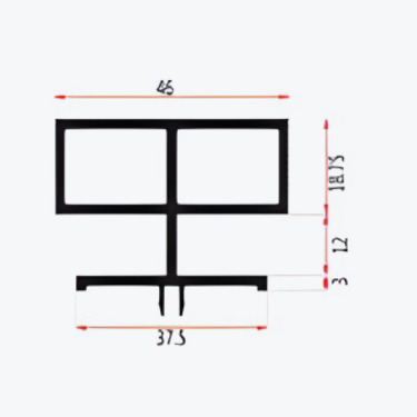 Plastic filler for full panel - E027C